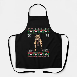 Delantal Suéter de Pitbull Ugly Navidades