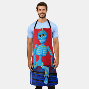 Delantal Sugar Skeleton Apron