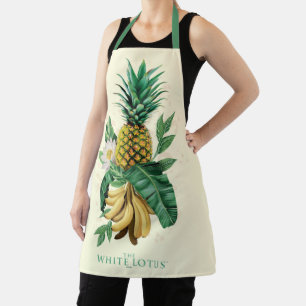 Delantal Suite de piña en el Lotus blanco