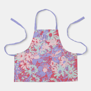 Delantal Summer Garden Red and Violet By © Cathy Thompson