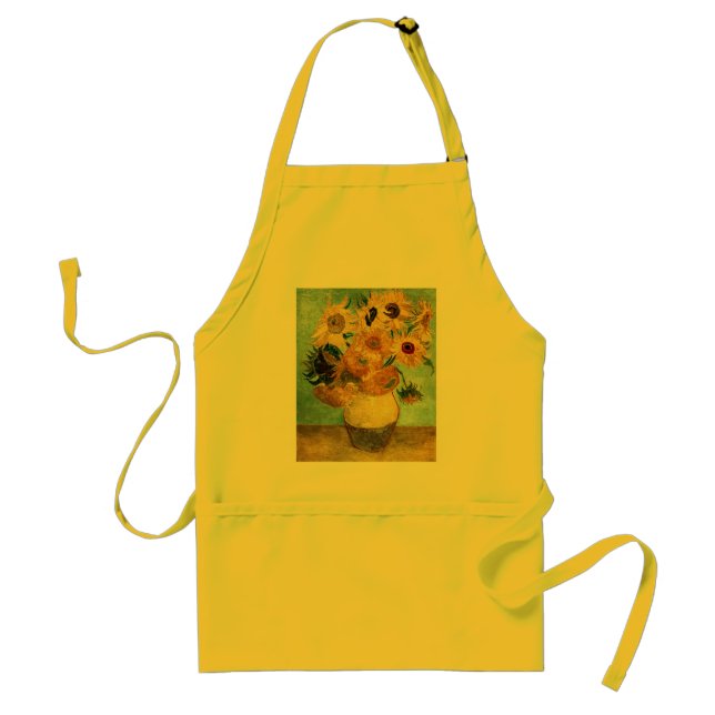 Delantal Sunflowers in a Vase (F455) Van Gogh Bella Artes (Frente)