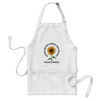 Delantal Sunny Sunflower Personaliza el nombre de los amant