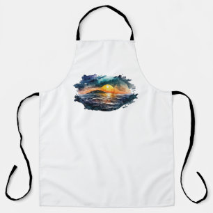 Delantal Sunset de color agua