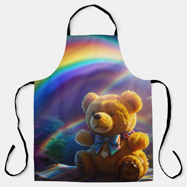 Delantal Sunshine Rainbow Teddy Bear Wonderland (Anverso)