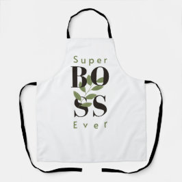 Delantal Super Boss Apron de impresión todo sobre el estilo