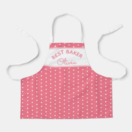 Delantal Super Cul Head Baker Pink Polka Dot Girly Baking