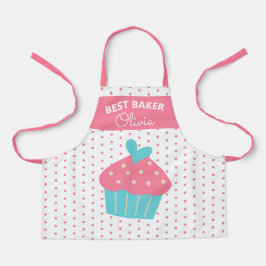 Delantal Super Encantadora Jefa Panadera Horneado de Cupcak