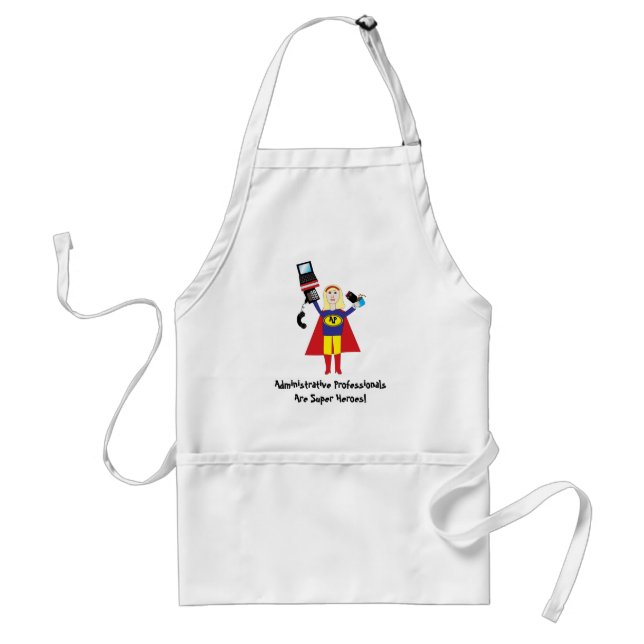 Delantal Super héroe administrativo profesional Apron (Frente)