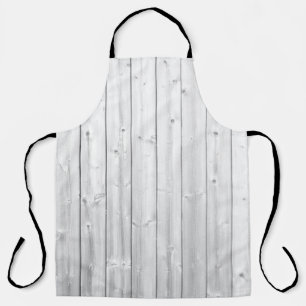 Delantal Superficie de madera de textura blanca