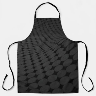 Delantal Superficie de puntos negra y gris