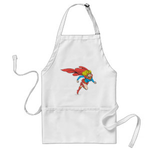 Delantal Supergirl salta a la derecha