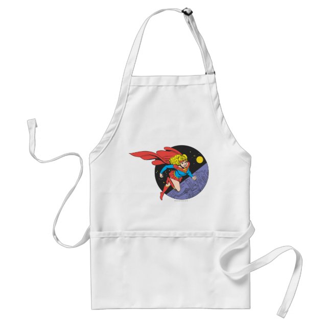 Delantal Supergirl Saltos en el espacio (Frente)