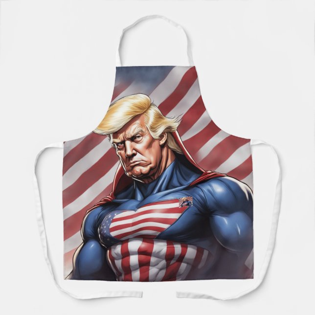 Delantal Superhéroe épico de Trump Apron (Anverso)