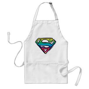 Delantal Superman S-Shield  Logo arco iris