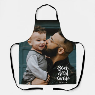 Delantal Superposición de nombre personalizado de foto "Mej