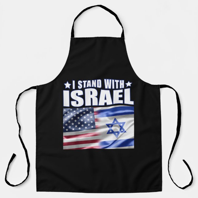 Delantal Support Israel I Stand with Israel  (Anverso)