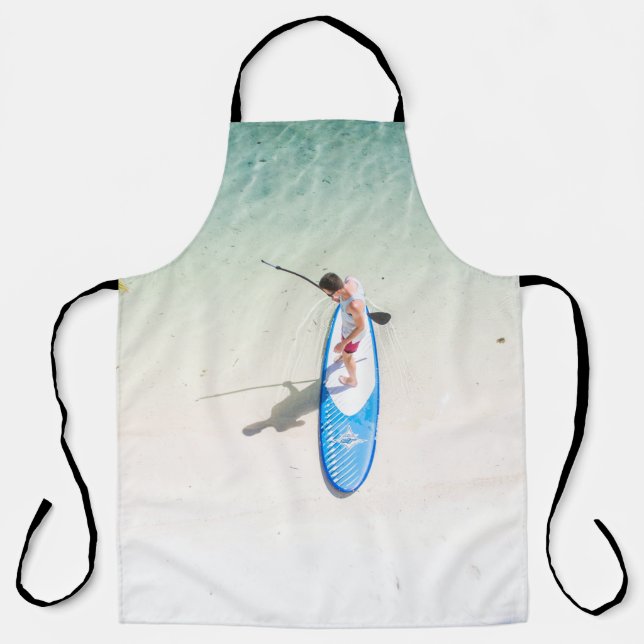 Delantal Surfear en la playa (Anverso)