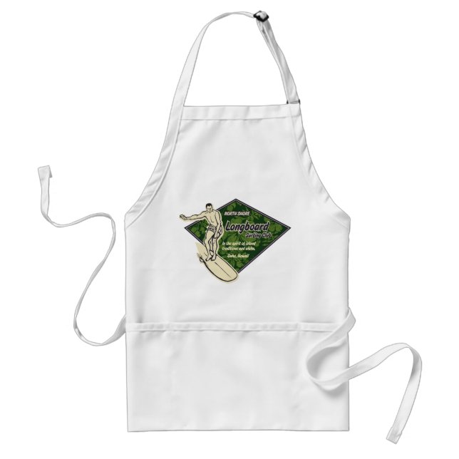 Delantal Surfing Club Hibiscus Diamond Chef's Apron (Frente)