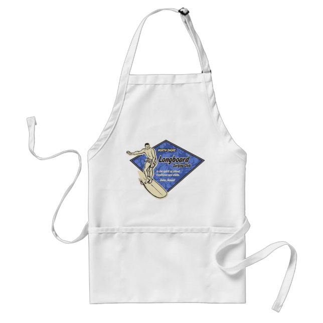 Delantal Surfing Club Hibiscus Diamond Chef's Apron (Frente)