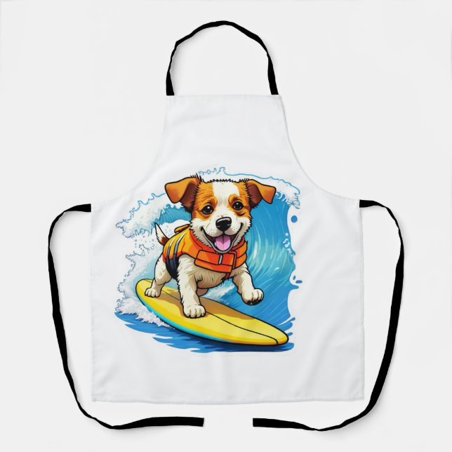 Delantal Surfing Dog (Anverso)