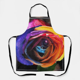 Delantal Surfing the Rainbow Rosa