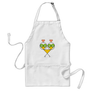 Delantal Surreal Fractal Lovebirds Apron