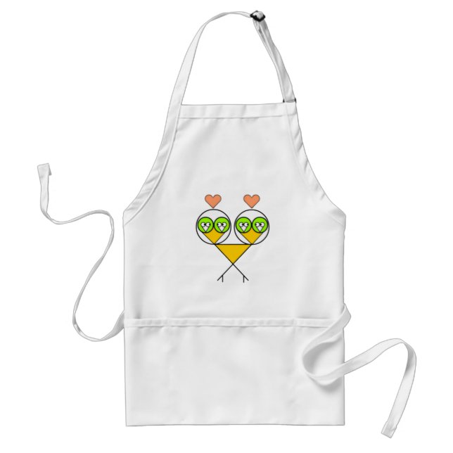 Delantal Surreal Fractal Lovebirds Apron (Frente)