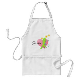 Delantal Survivor Flowers Heart
