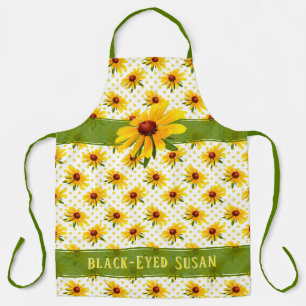 Delantal Susan Floral Photo Polka-Dots, de ojos negros amar