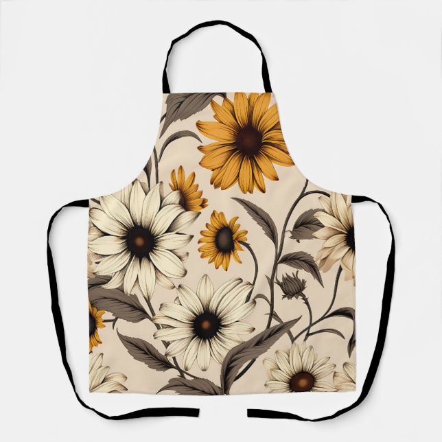 Delantal Susans De Ojos Negros Con Marrón Claro (Anverso)