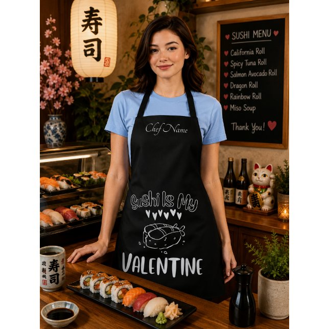 Delantal Sushi Es Mi San Valentín (Subido por el creador)