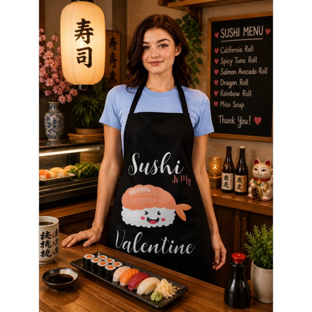 Delantal Sushi Es Mi San Valentín (Subido por el creador)