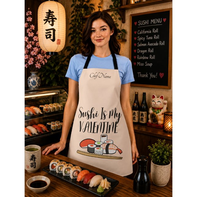 Delantal Sushi Es Mi San Valentín , Sushi (Subido por el creador)