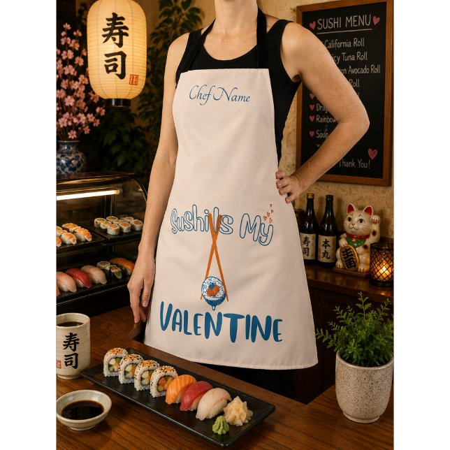 Delantal Sushi Es Mi San Valentín, sushi (Subido por el creador)