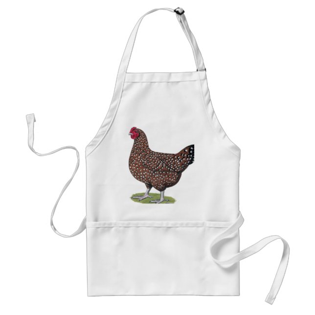 Delantal Sussex:  Gallina manchada (Frente)