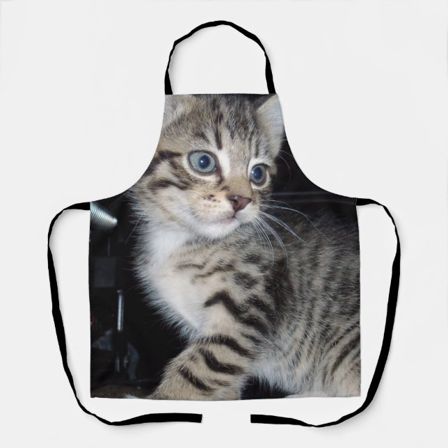 Delantal "Susurros de problemas: el gatito travieso (Anverso)