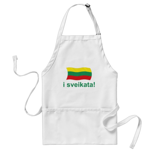 Delantal ¡Sveikata del Lithuanian i! (Alegrías!) (Frente)