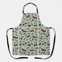 Delantal 🌿 Sweet Cherry Woodland Holiday Collection