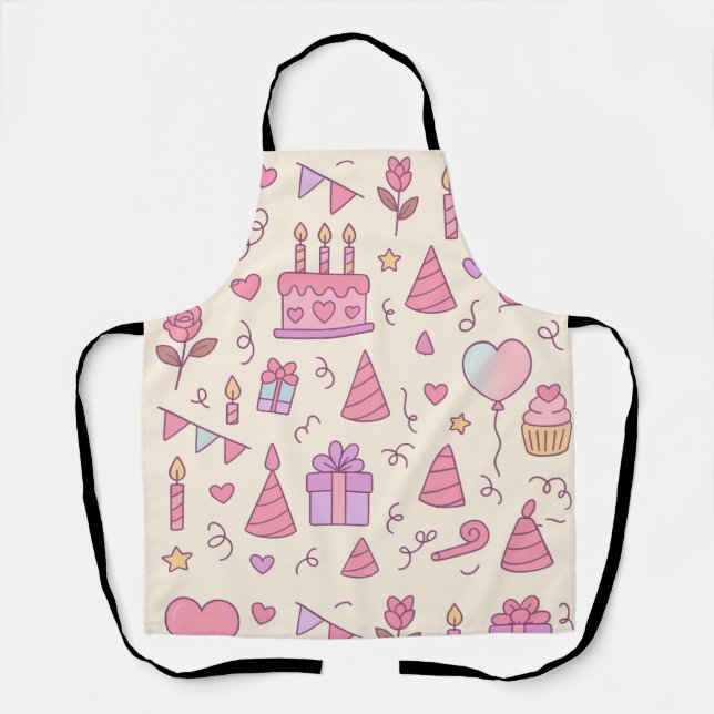 Delantal Sweet Princess Party Celebration Pattern (Anverso)