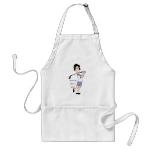 Delantal Swing como un Chica  Fun Golf Quote & Personalizad
