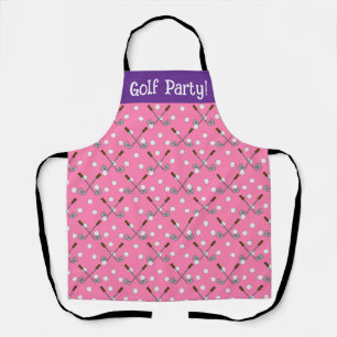 Delantal Swing & Sizzle: Apron, Fiesta de golf Personalizad