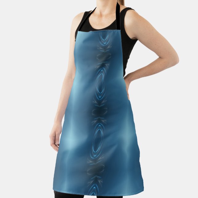 Delantal Swirls Blue (in situ)