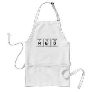 Delantal Tabla periódica de NErD