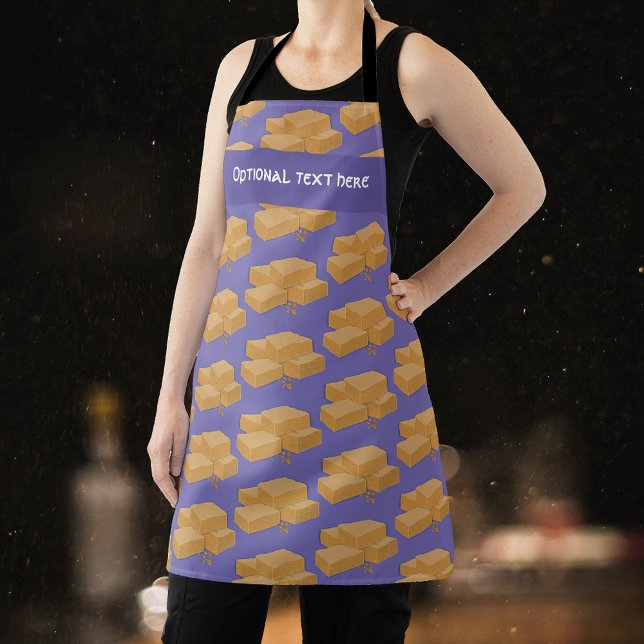 Delantal Tableta de Escocia: Caramelo escocés y tu texto (Subido por el creador)