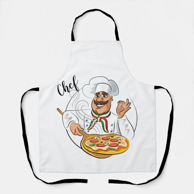 Delantal Tablier Chef pizzaiolo (Anverso)