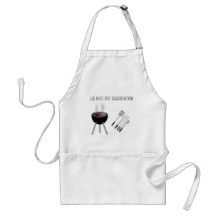 Delantal Tablier Le roi du barbecue personalizado