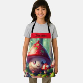 Delantal Taburetes de tela en el bosque - niños personaliza