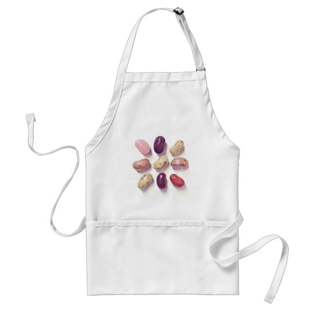 Delantal TAC TIC TOE JELLY BEANS Apron blanco estándar (Frente)
