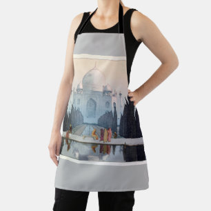 Delantal Taj Mahal, Hiroshi Yoshida, Woodcut