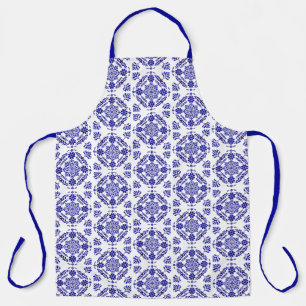 Delantal Talavera Tres Azul y Blanco